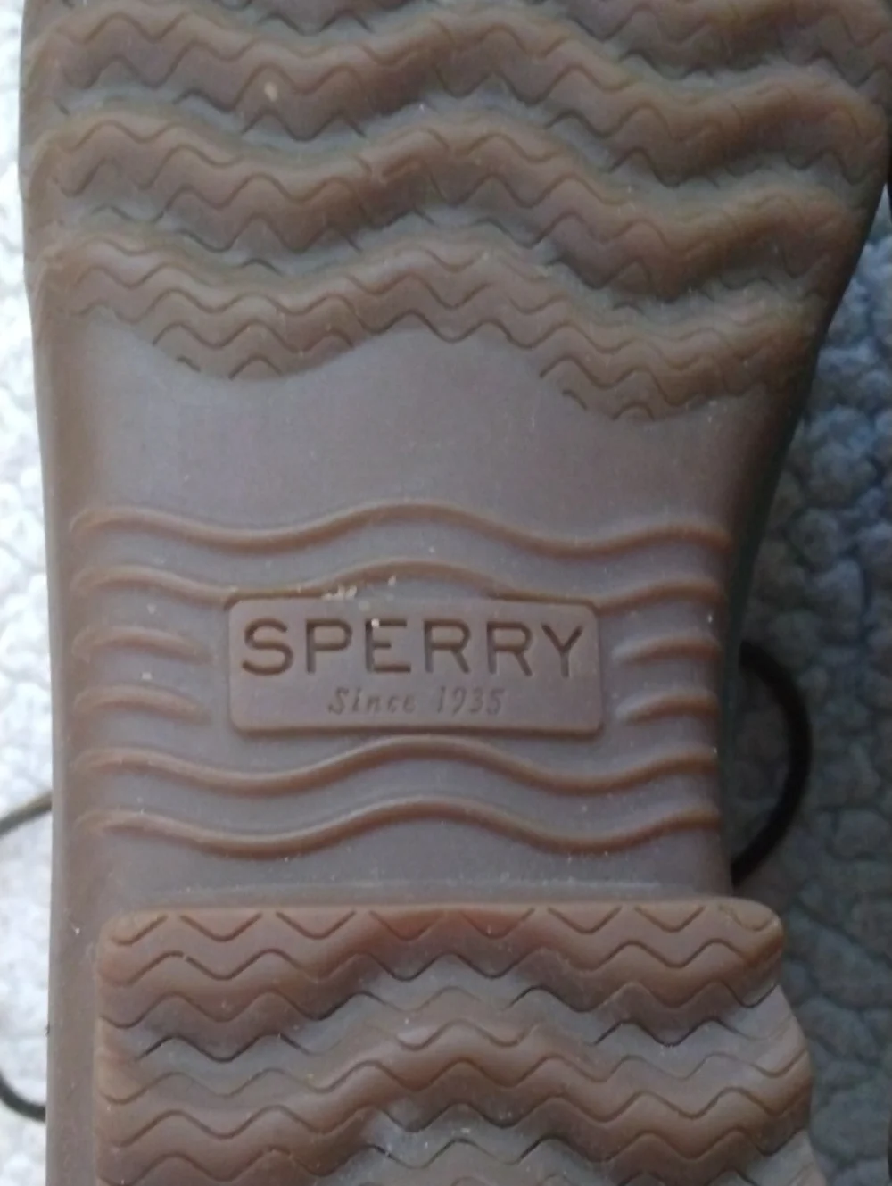 Men's Sperry Brown/Green Heavy Weather Duck Boots 10.5 M